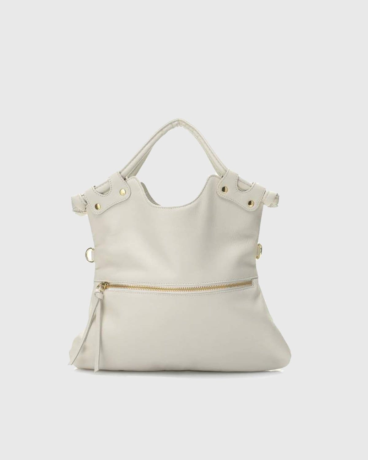 Brooklyn - Off White Leather Handbag Made in NYC | Pietro NYC