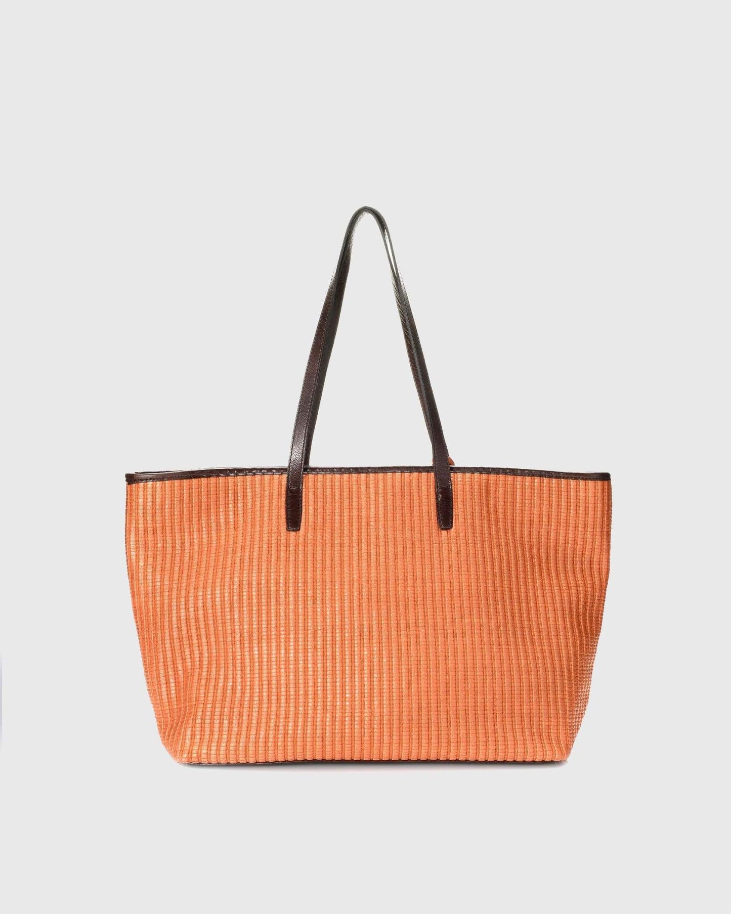 Calli - Raffia Orange Bags | Pietro NYC