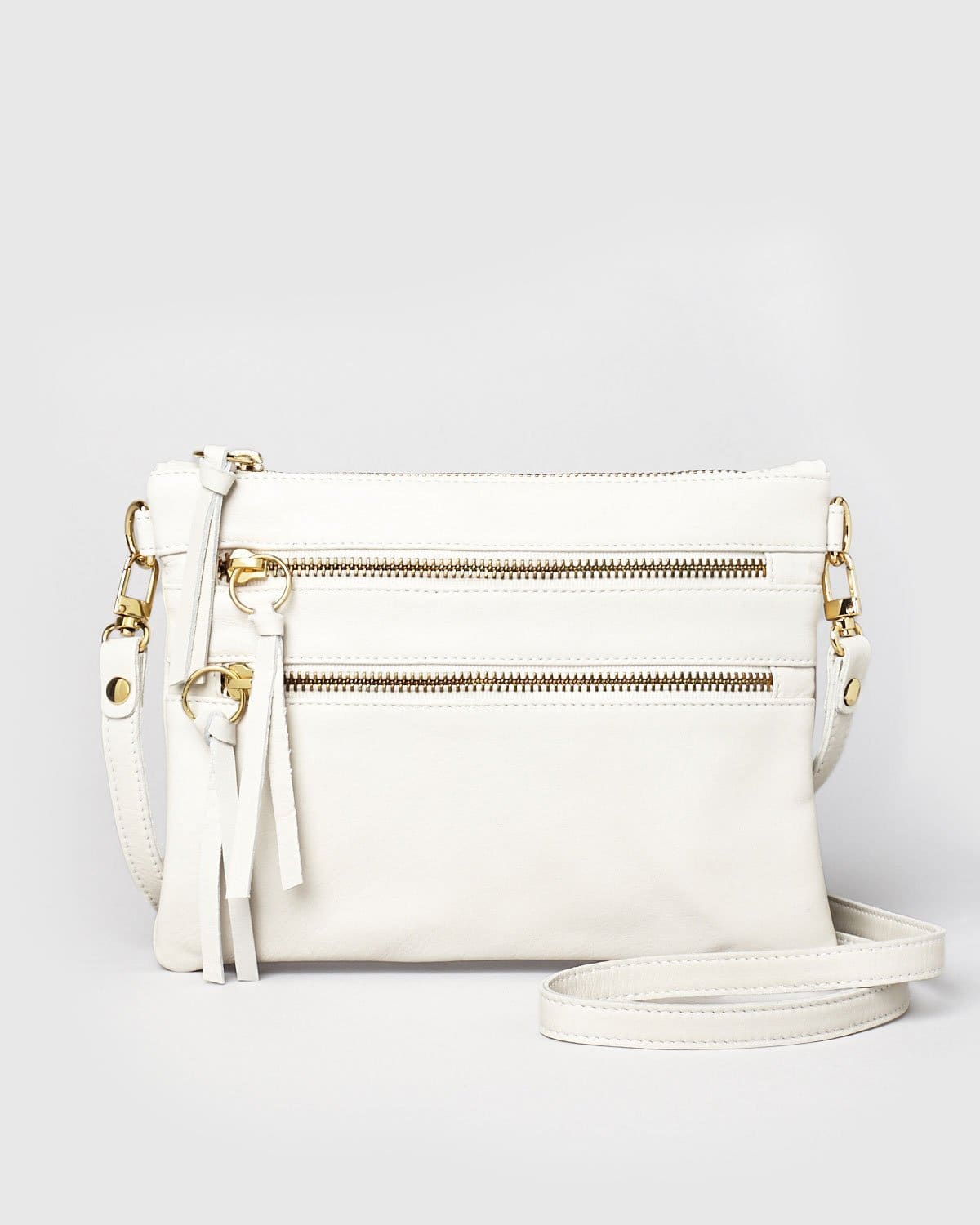 Essex - White Leather Handbag Made in NYC | Pietro NYC