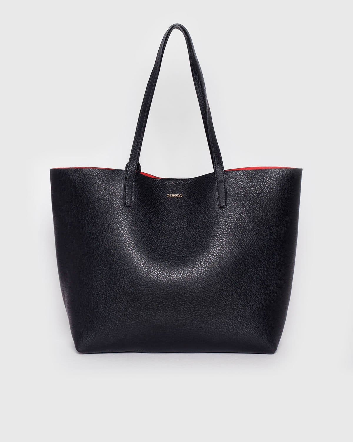 Unlined leather tote bag Clearance