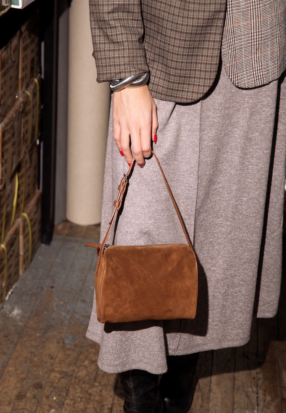 The Lafayette- Cognac Suede