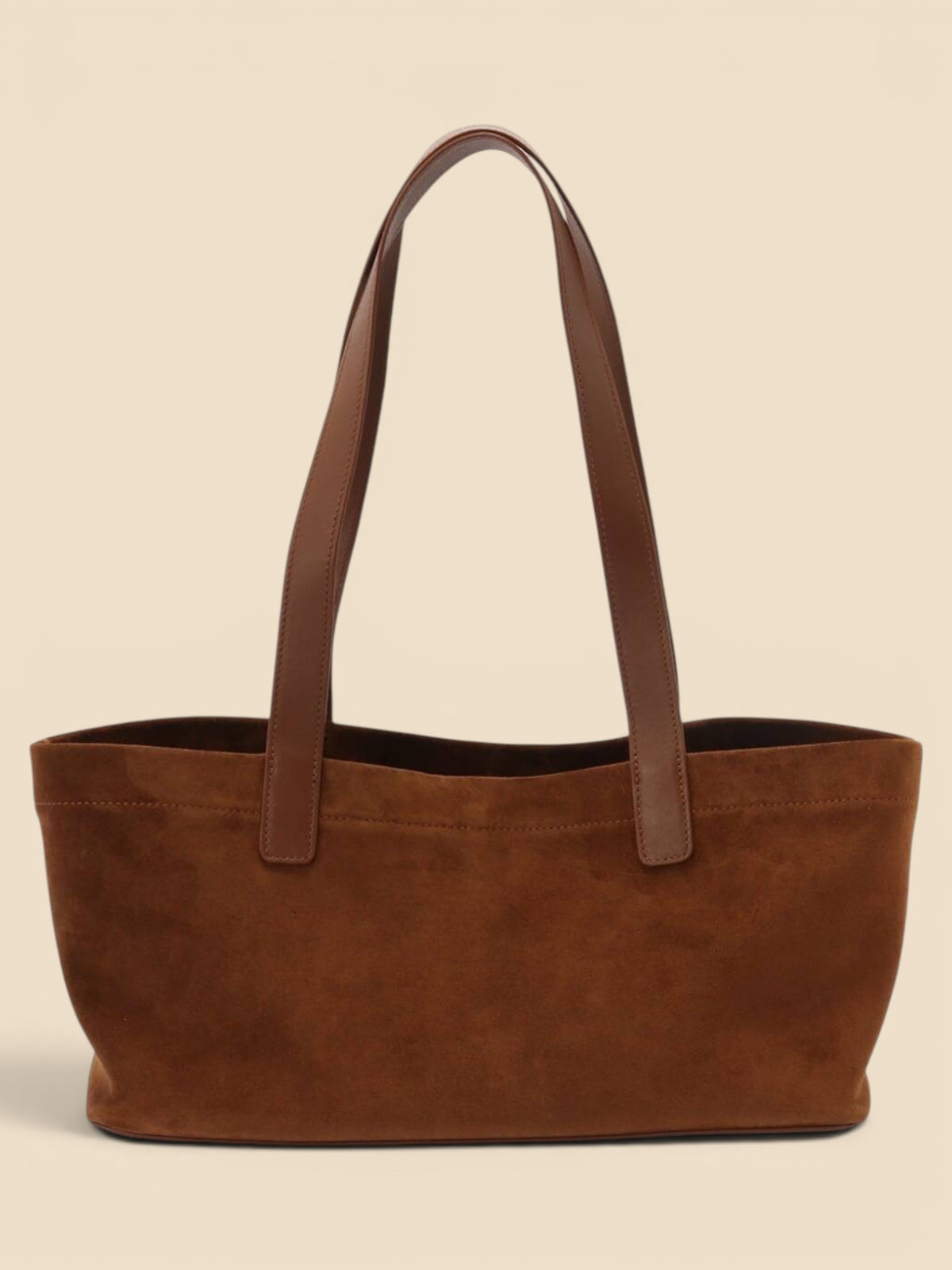 East West Chelsea- Cognac Suede Leather Tote