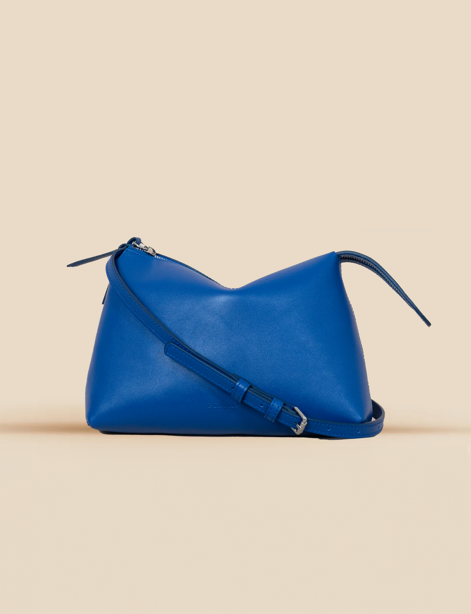 Pietro NYC The Hudson Clutch Cobalt Leather Bag
