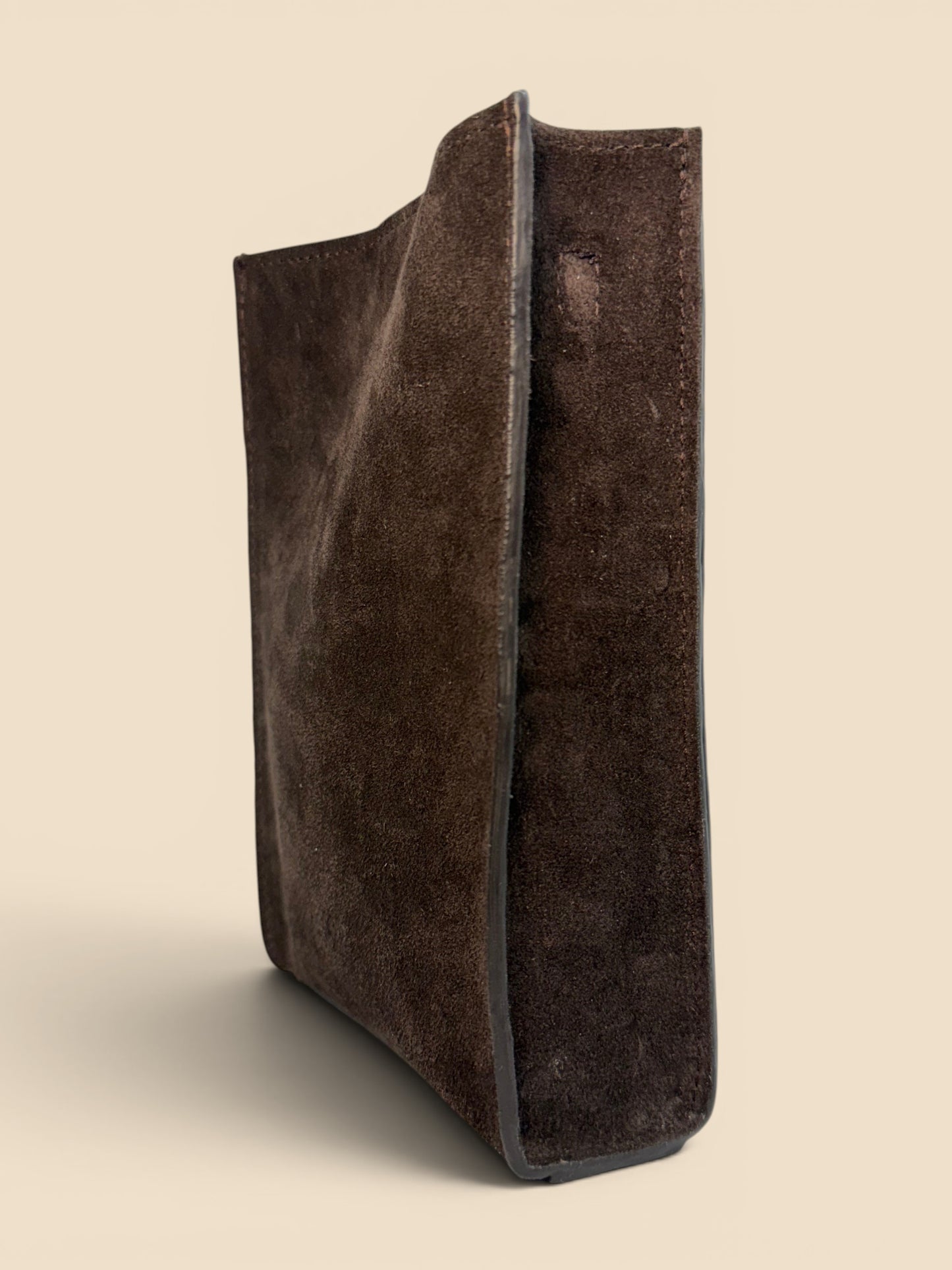 The York - Rodeo Brown Suede Crossbody Bag