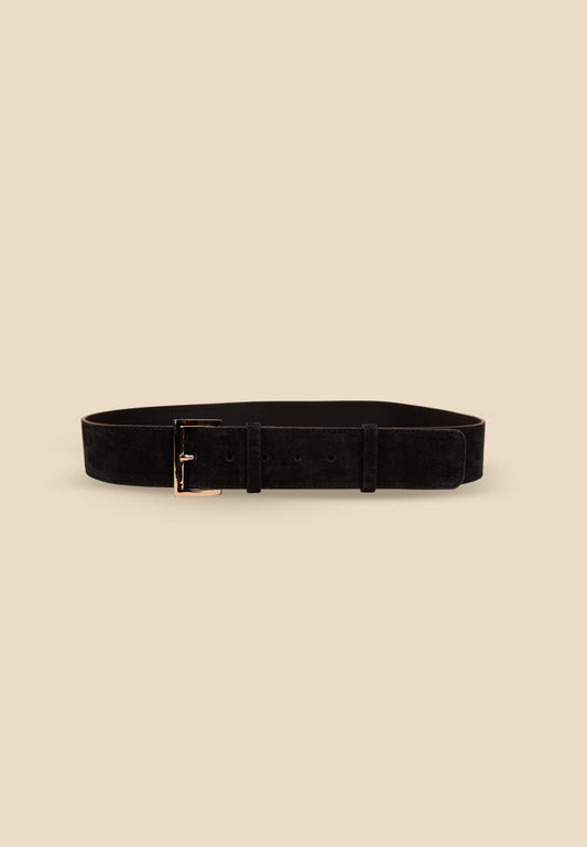 The Reade Belt- Midnight Suede