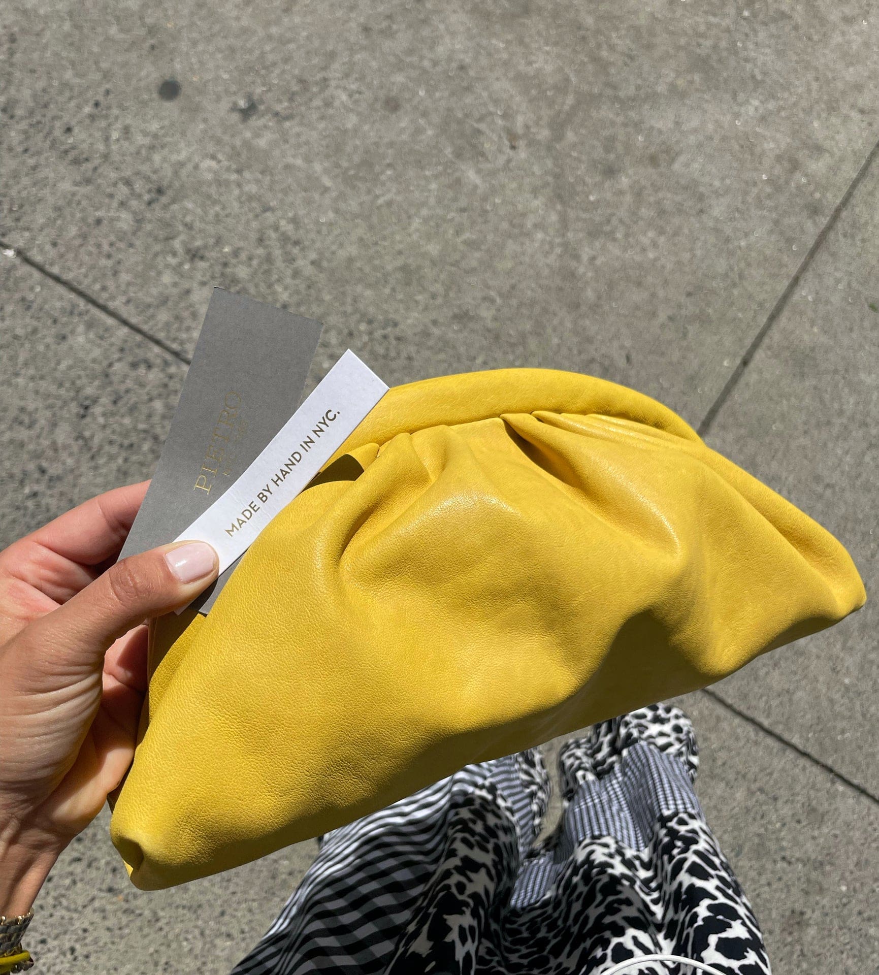 Bleecker Clutch- Mustard Bags | Pietro NYC