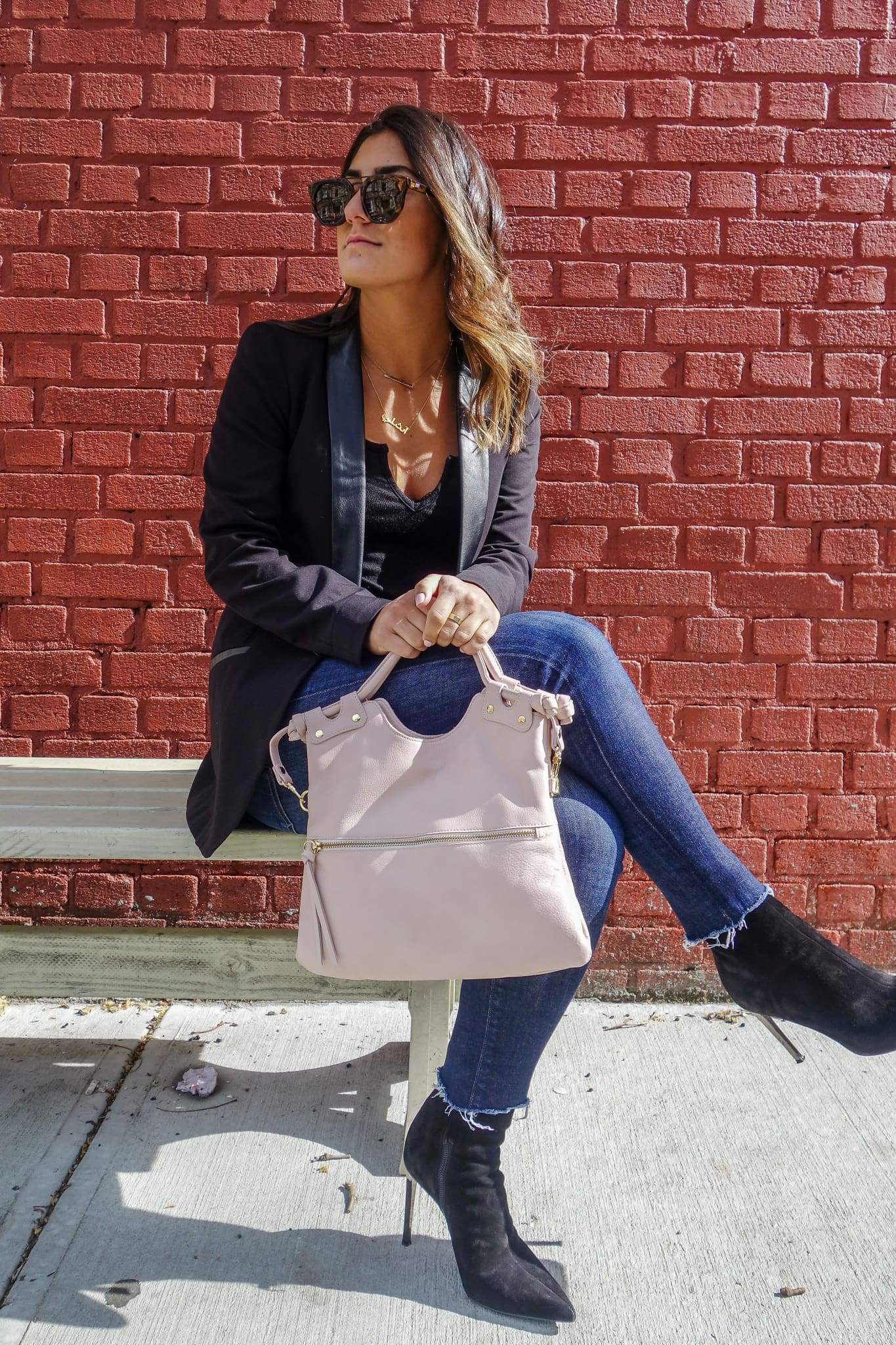 Brooklyn - Crystal Pink Bags | Pietro NYC