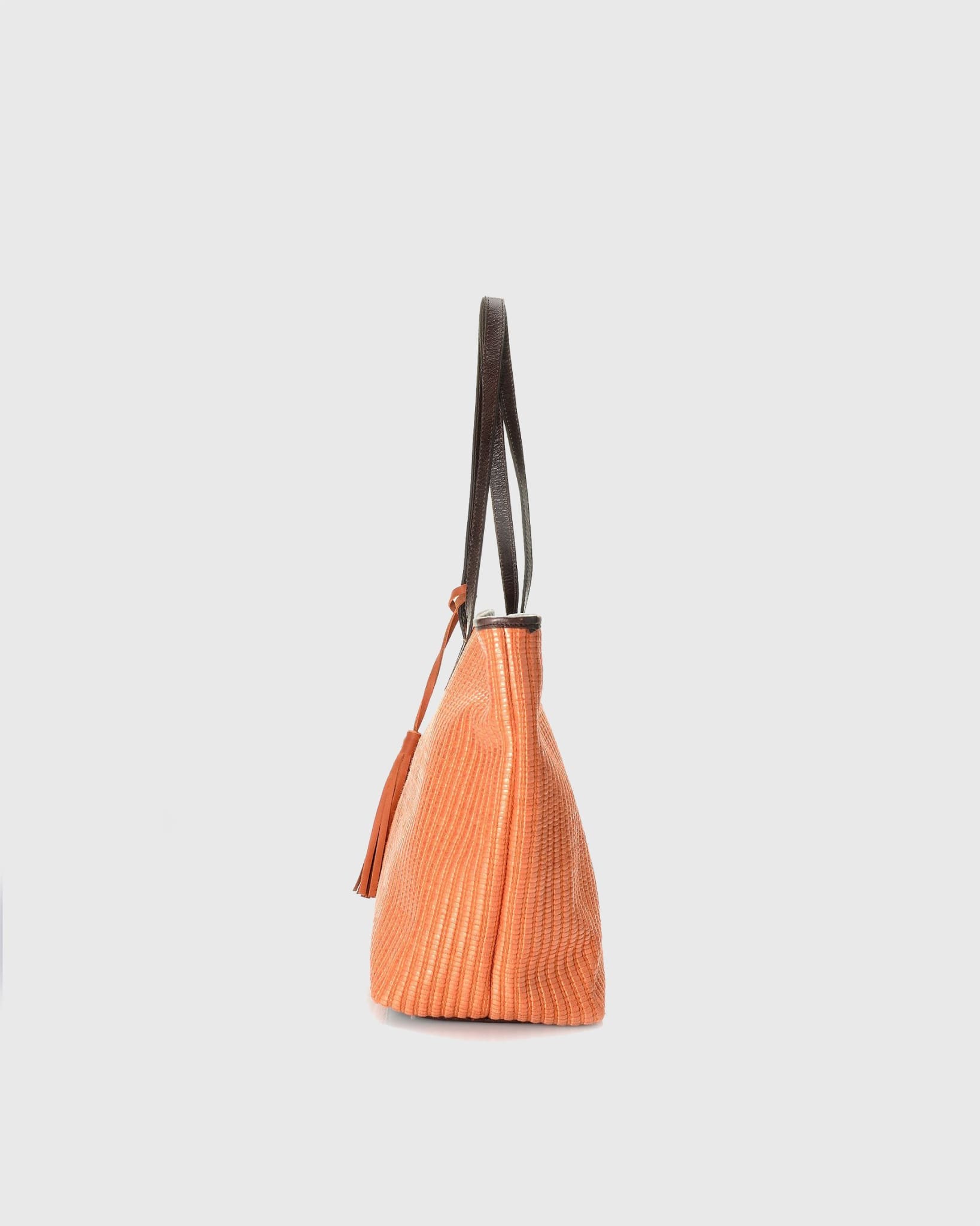 Calli - Raffia Orange Bags | Pietro NYC