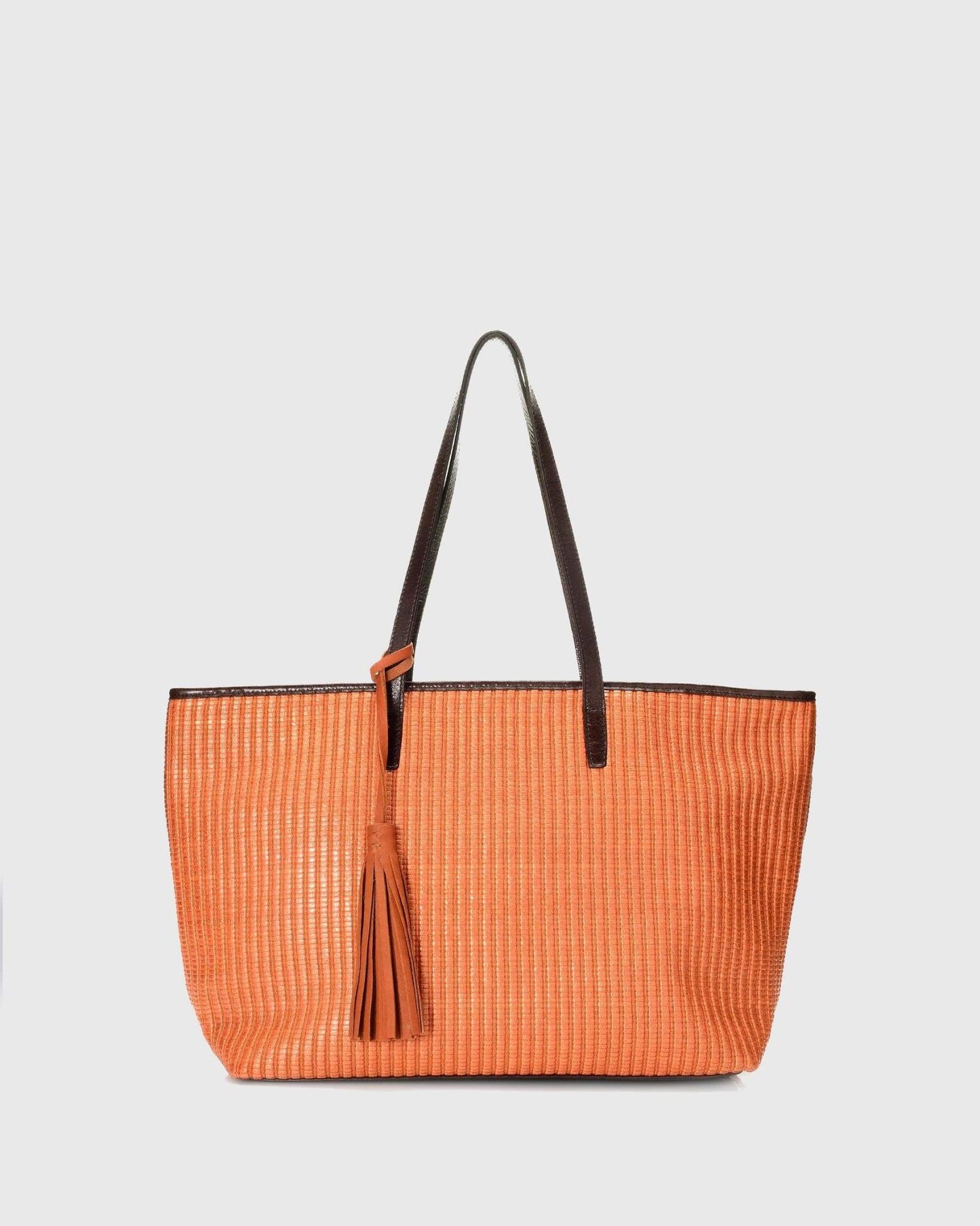 Calli - Raffia Orange Bags | Pietro NYC