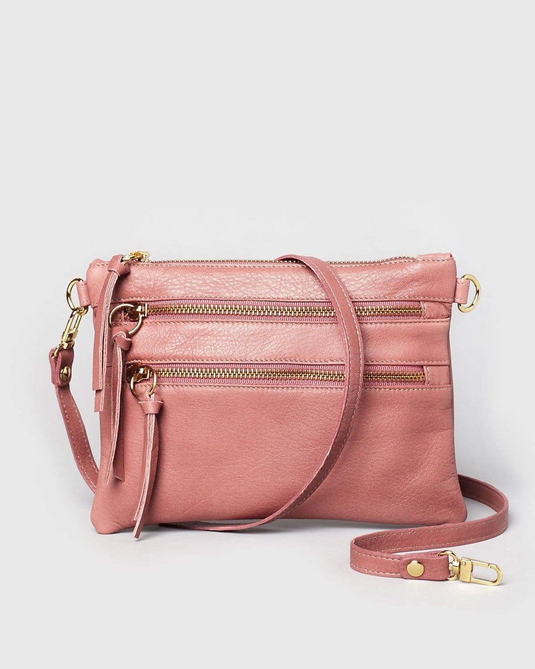 Essex - Rose Leather Handbag Made in NYC | Pietro NYC