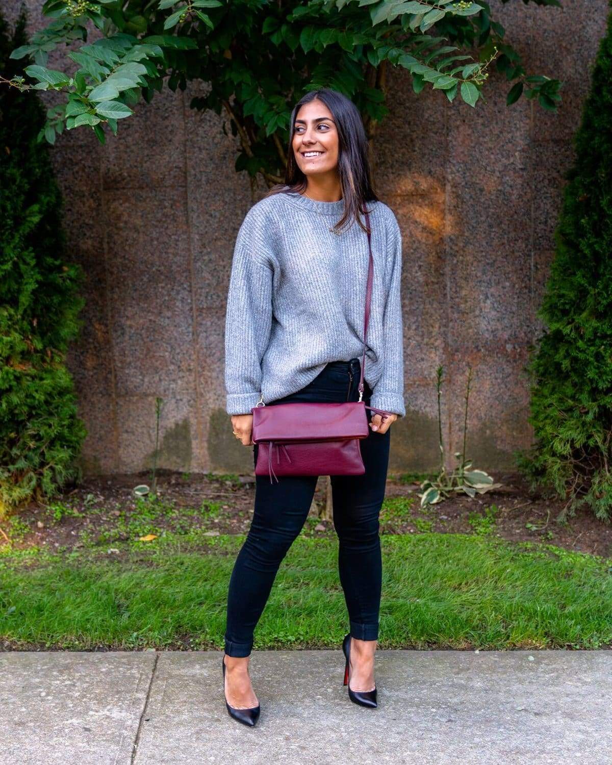 Kendra - Bordeaux Bags | Pietro NYC