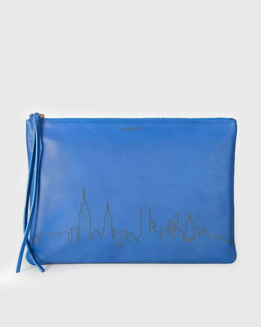 Pietro New York City Skyline - Cobalt Blue Bags | Pietro NYC