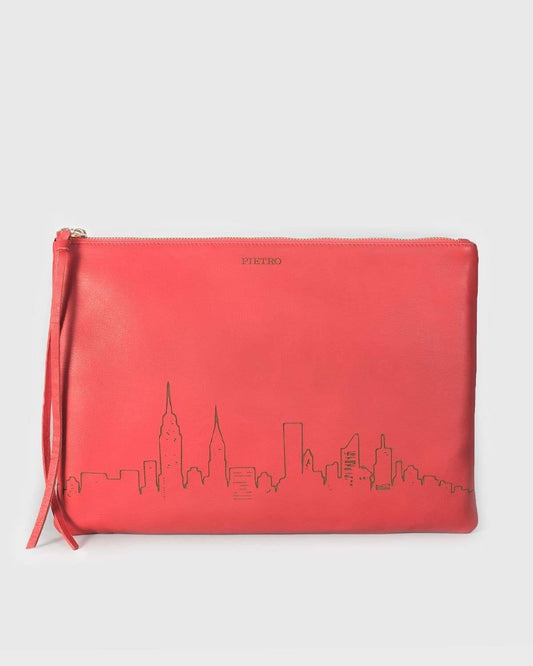 Pietro New York City Skyline - Red Bags | Pietro NYC
