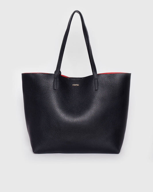 Unlined Tote - Black Bags | Pietro NYC