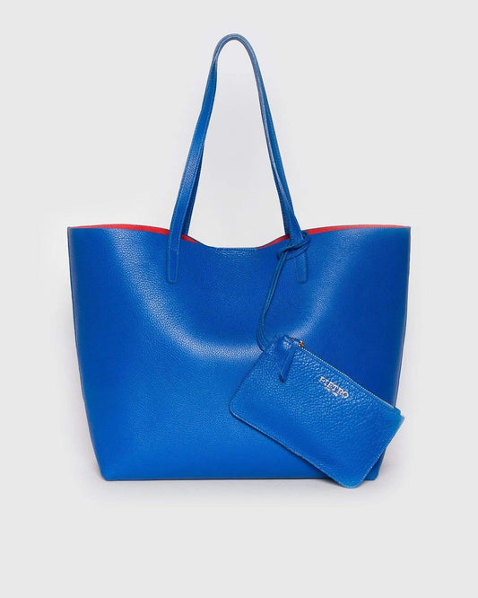 Unlined Tote - Cobalt Blue Bags | Pietro NYC