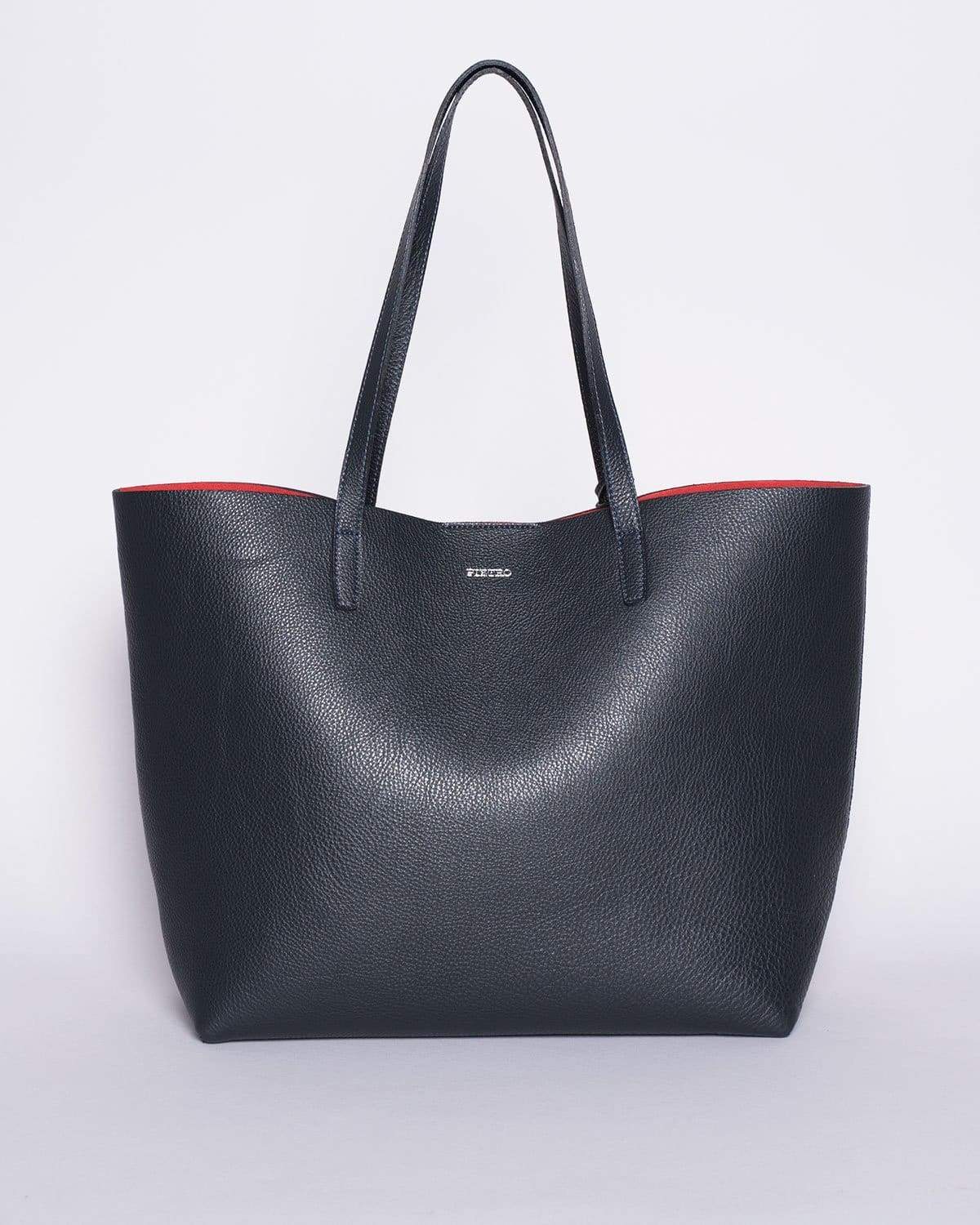 Unlined Tote - Navy Bags | Pietro NYC